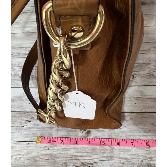 Michael Kors Hamilton Large Brown Leather Shoulder Bag Handbag - Picture 12 of 12